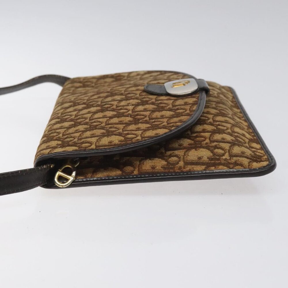 Christian Dior Trotter Canvas Shoulder Bag Brown Auth BD219 - Picture 5 of 16